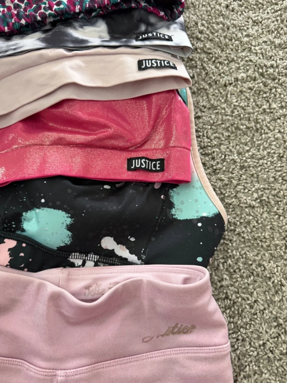 Kids sports bras/shorts